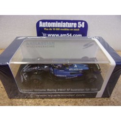 2025 Williams F1 FW47 n°23 Albon 5th Australian GP Y430 Spark Model Sparky 1.64