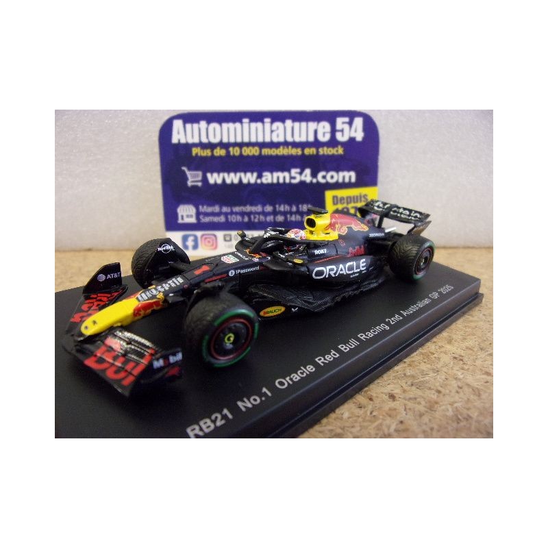 2025 RedBull RB21 n°1 Max Verstappen 2nd Australian GP Y424 Spark Model Sparky 1.64