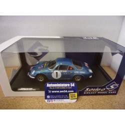 1972 Alpine A110 1600S n°1 Therier - Roure Monte Carlo S1804210 Solido