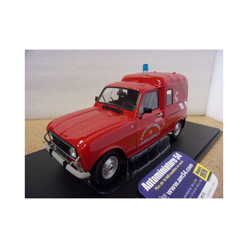 Renault 4 F4 Pompiers de "Sainte Quatrelle" 1976 S1802210 Solido