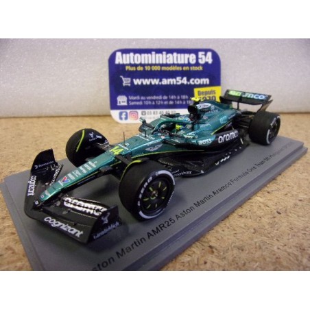 2025 Aston Martin AMR25 n°14 Fernando Alonso 5th Hungarian GP S9639 Spark Model