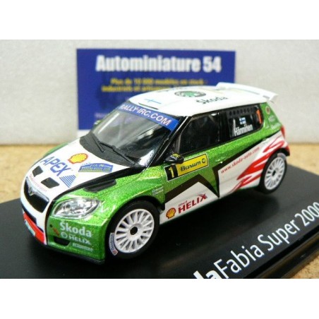 2009 Skoda Fabia S2000 N°1 Hanninen - Markkula  Barum RallyCitigo Deap Black 143AB020DA Abrex