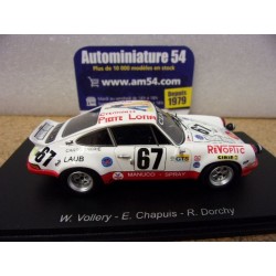 1974 Porsche 911 RSR 2.8 N°67 Vollery  Chapuis - Dorchy Le Mans S9797 Spark Model