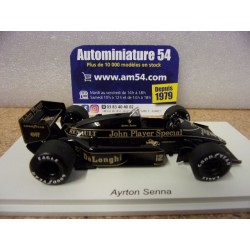 1986 Lotus Renault JPS 98T n°12 Ayrton Senna 1st Winner US GP S7155 Spark Model
