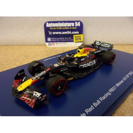 2025 Red Bull Honda RB21 n°1 Max Verstappen 1st winner US GP S9666 Spark Model