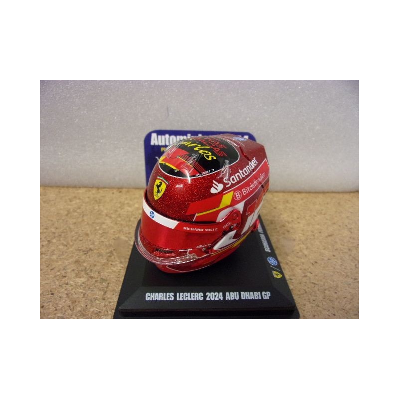 2024 Casque Charles Leclerc Ferrari Abu Dhabi 1/5 LSHEL017 Spark Model