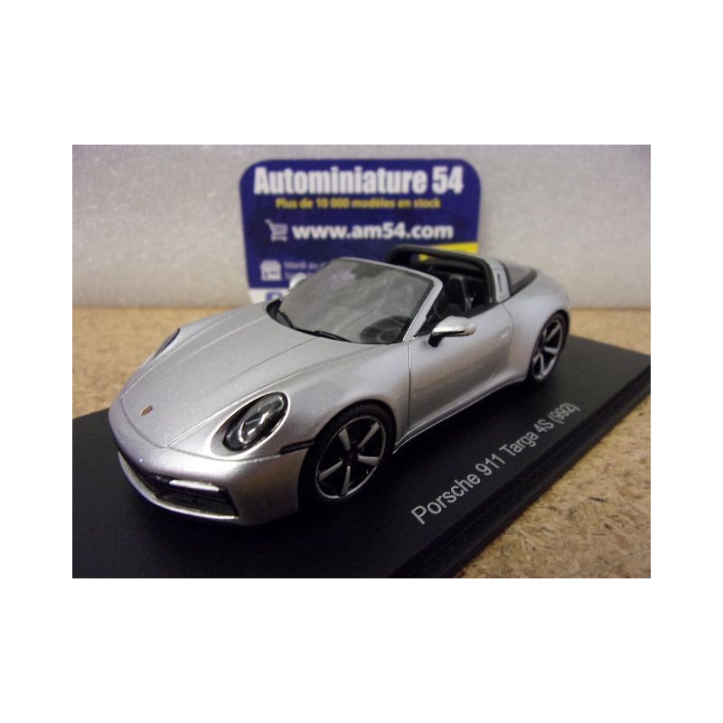Porsche 911- 992 Targa 4S GT Silver S6128 Spark Model