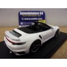 Porsche 911- 992 Turbo S Cabrio White S8784 Spark Model
