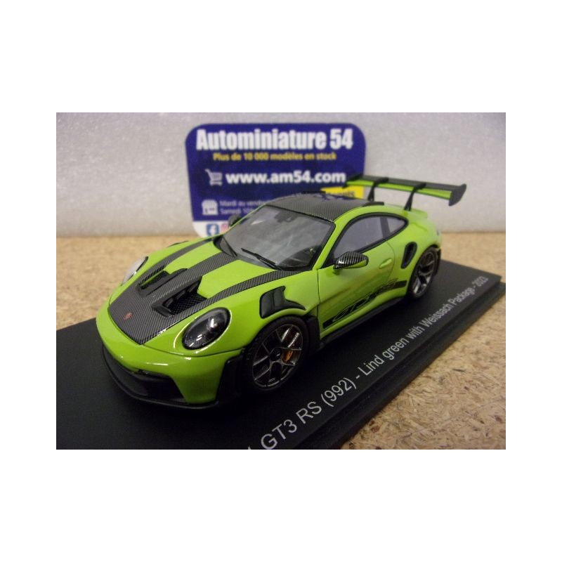 Porsche 911- 992 GT3 RS Lind Green Weissach Pkt S8780 Spark Model