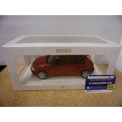 Peugeot 106 Ph2 S16 Diablo Red 1998 184921 Norev