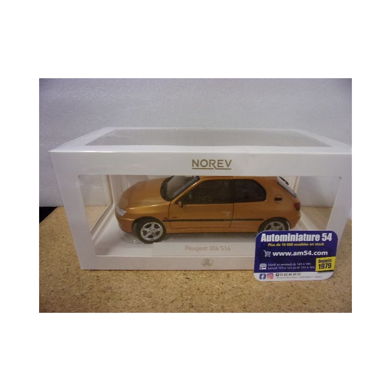 Peugeot 306 S16 ph2 Yellow 1997 184940 Norev