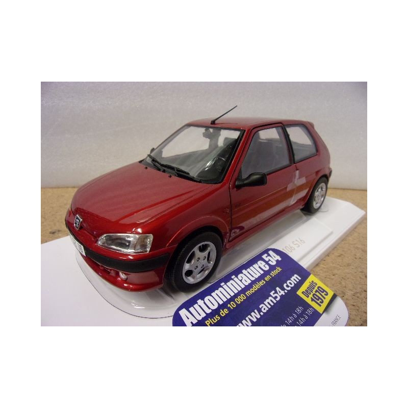 Peugeot 106 Ph2 S16 Diablo Red 1998 184921 Norev
