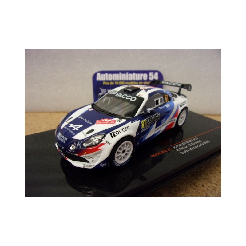 2025 Alpine A110 RGT n°67 Asier - Giraudet Monte Carlo RAM980 Ixo Models