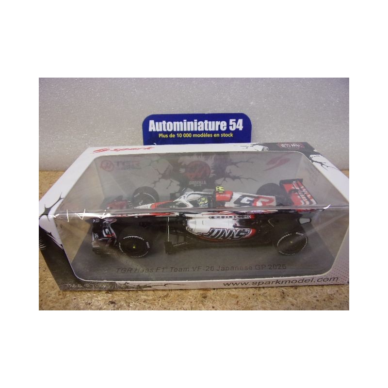 2026 MoneyGram Haas VF26 n°87 Olie Bearman Japanese GP S9387 Spark Models
