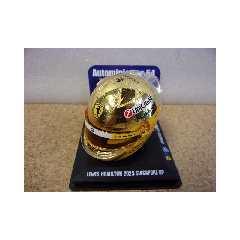 2025 Casque Lewis Hamilton Singapore GP Ferrari 1/5 LSHEL023 Spark Model
