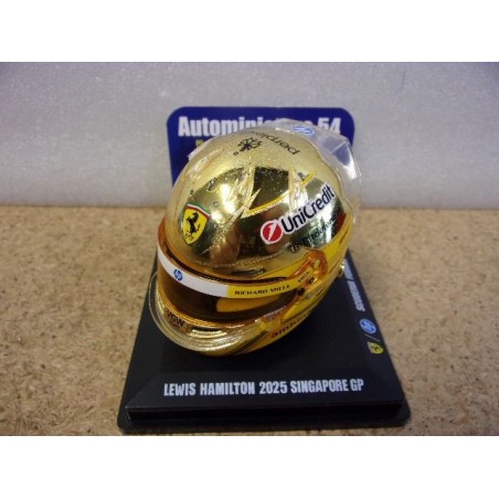 2025 Casque Lewis Hamilton Singapore GP Ferrari 1/5 LSHEL023 Spark Model