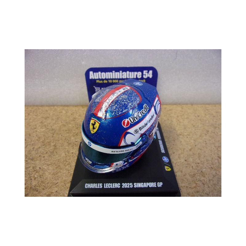 2025 Casque Charles Leclerc Ferrari Singapore 1/5 LSHEL024 Spark Model