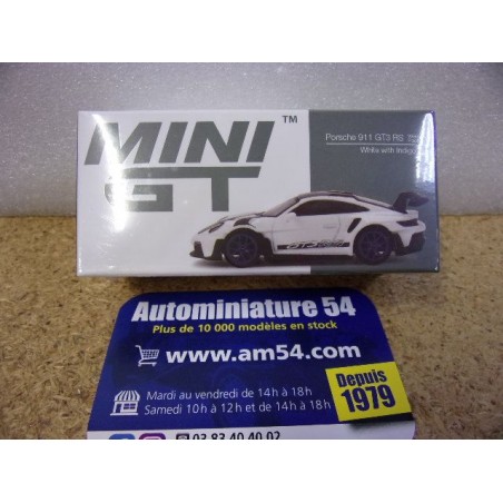 Porsche 911 - 992 GT3 RS White Indigo Blue MGT00853 Mini GT