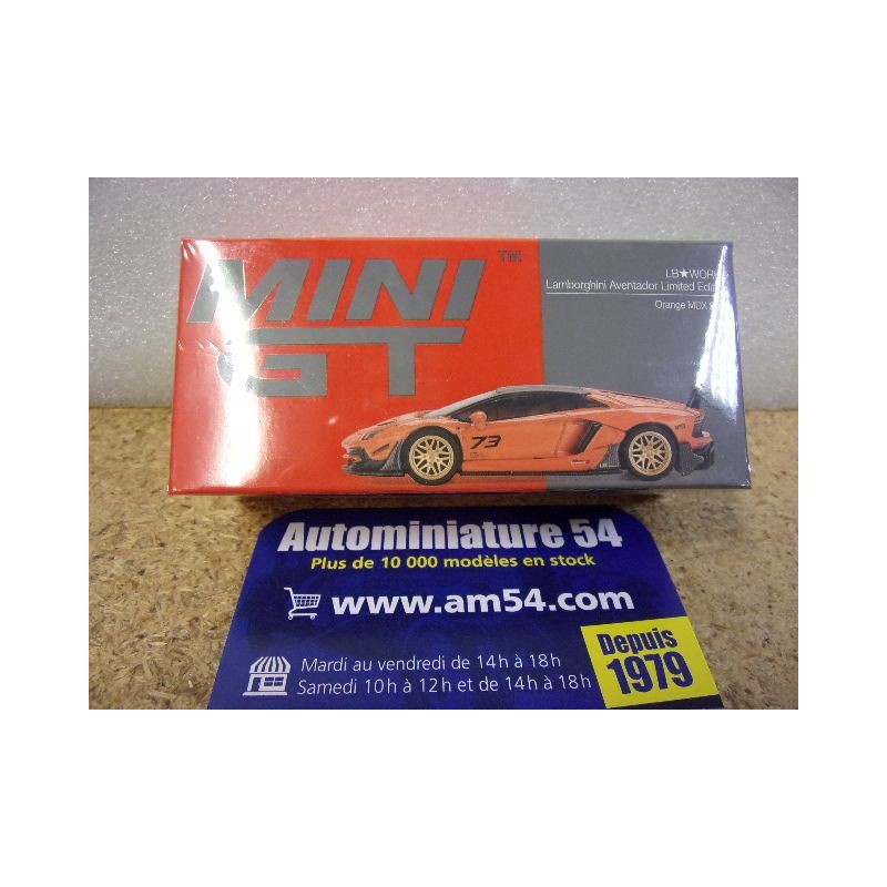 Lamborghini Aventador LB Works Orange MDX 2025 MGT01133 True Scale Models Mini GT