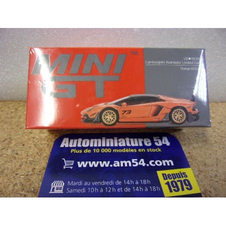 Lamborghini Aventador LB Works Orange MDX 2025 MGT01133 True Scale Models Mini GT