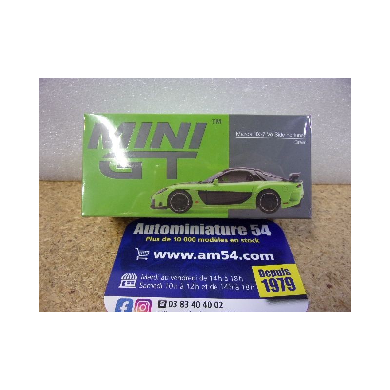 Mazda RX-7 Veilside Fortune 7 Green MGT01223 True Scale Models Mini GT