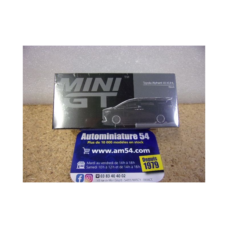 Toyota Alphard 40 KUHL Black MGT01179 True Scale Models Mini GT