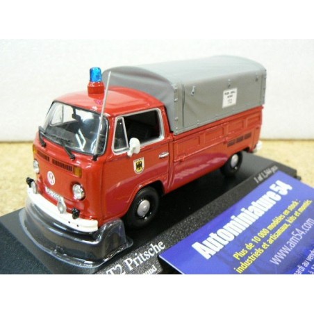 Volkswagen T2b Combi Pick up Pritschenwagen Feuerwehr Dortmund 400053290 Minichamps