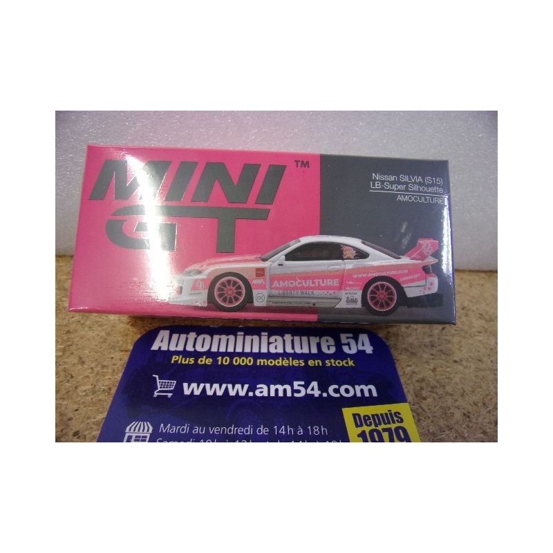 Nissan LB Super Silhouette S15 Silvia LB Super Silouette LBWK Amoculture MGT01239 True Scale Models Mini GT