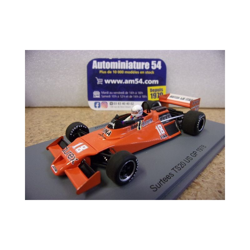 1978 Surtees TS20 n°18 René Arnoux US GP S5406 Spark Model