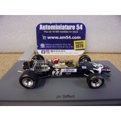 1968 Lotus 49 n°22 Jo Siffert 1st Winner British GP S6368 Spark Model