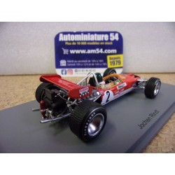 1969 Lotus 49B n°2 Jochen Rindt 1st Winner GP S6381 Spark Model