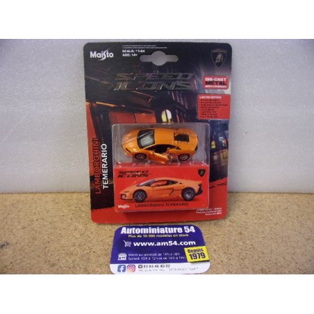 Lamborghini Temerario Orange 15714O Maisto Speed Icons