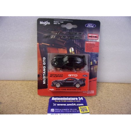 Ford Mustang GTD 2025 Black 15713B Maisto Speed Icons