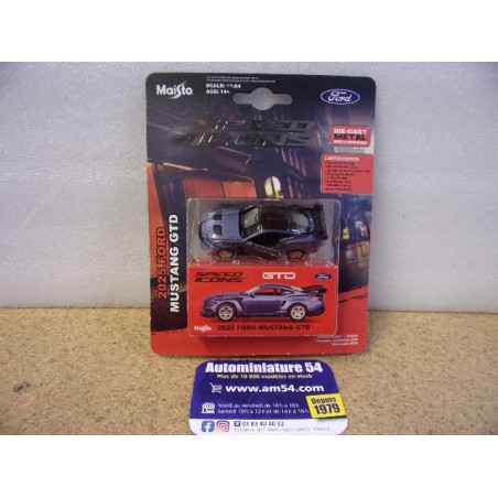 Ford Mustang GTD 2025 Blue 15713Bl Maisto Speed Icons