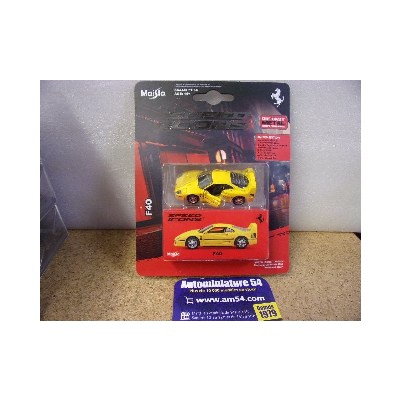 Ferrari F40 Yellow 15711Y Maisto Speed Icons