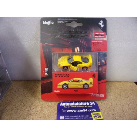 Ferrari F40 Yellow 15711Y Maisto Speed Icons