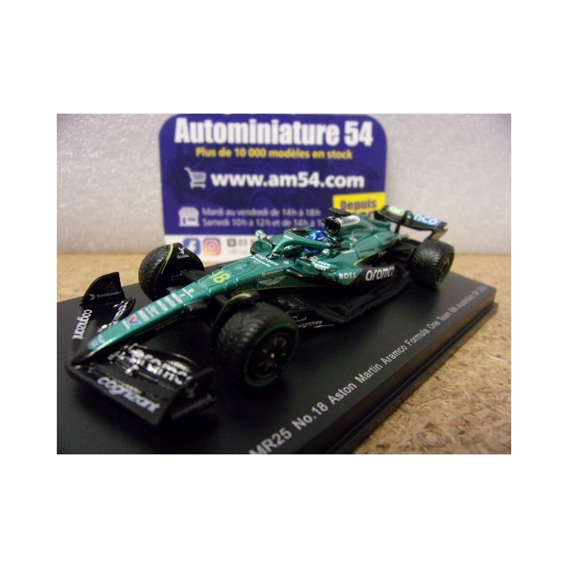 2025 Aston Martin AMR25 n°18 Lance Stoll 6th Australian GP Y436 Spark Model Sparky 1.64