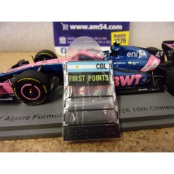 2026 Alpine BWT F1 Team A526 n°43 Franco Colapinto 10th Chinese GP S9367 Spark Model
