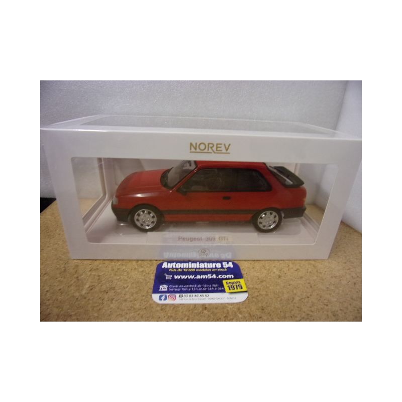 Peugeot 309 GTI 1987 Vallelunga Red ( ph1) 184880 Norev