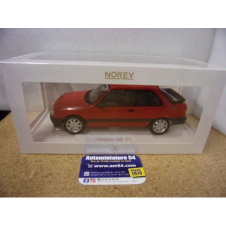 Peugeot 309 GTI 1987 Vallelunga Red ( ph1) 184880 Norev