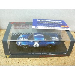 1966 Alpine A210 n°6 Mauro Bianchi 1st Winner Macao 43MC Spark Model