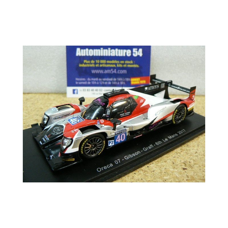 2017 Oreca 07 Gibson Graff n°40 Allen - Matelli - Bradley 6th Le Mans S5826 Spark Model