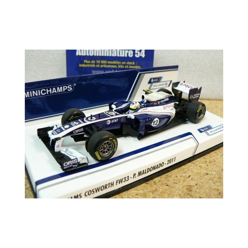 2011 Williams Cosworth FW33 P. Maldonado n°12 410110012 Minichamps