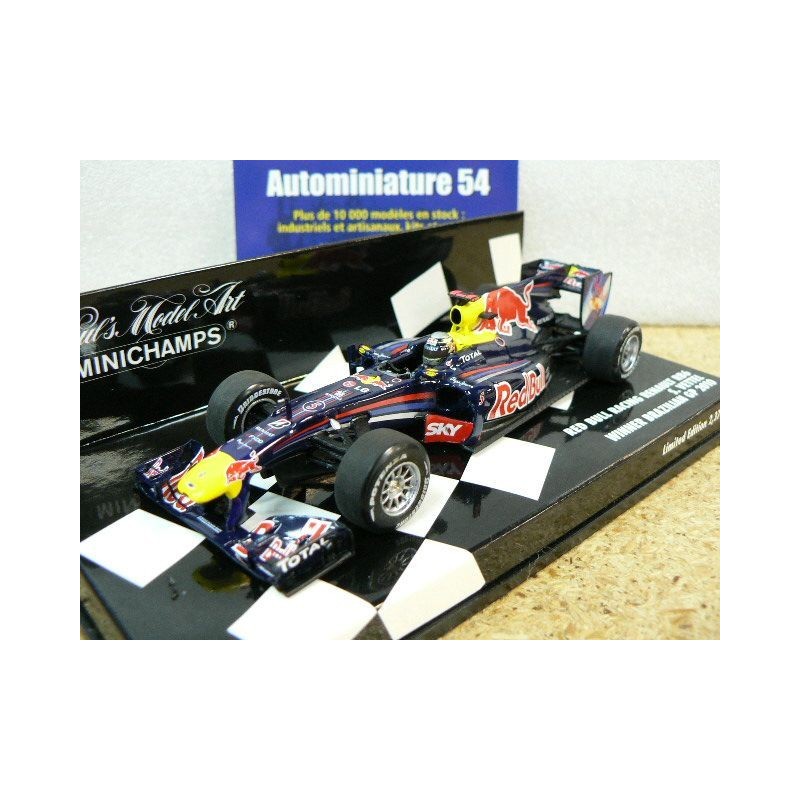 2010 Red Bull Renault RB6 n°5 Vettel World Champion 1st Brazil 410100205 Minichamps