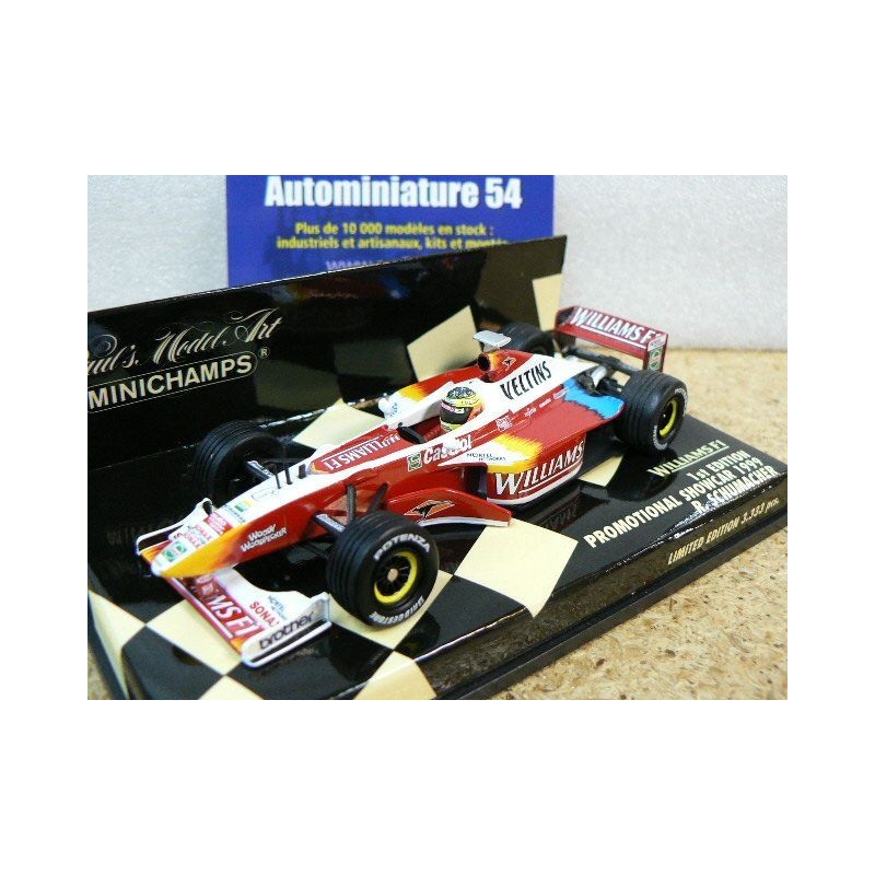 1999 Williams Show car 1st Edition R Schumacher n°6 430990096 Minichamps