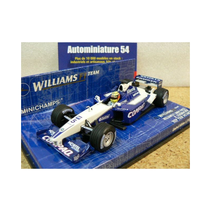 2001 Williams BMW FW23 R Schumacher Keep Your Distance n°5 430010125 Minichamps