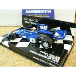 1974 Tyrrell Ford 007 J. Scheckter 1s Winner Swedish GP n°3 400740003 Minichamps