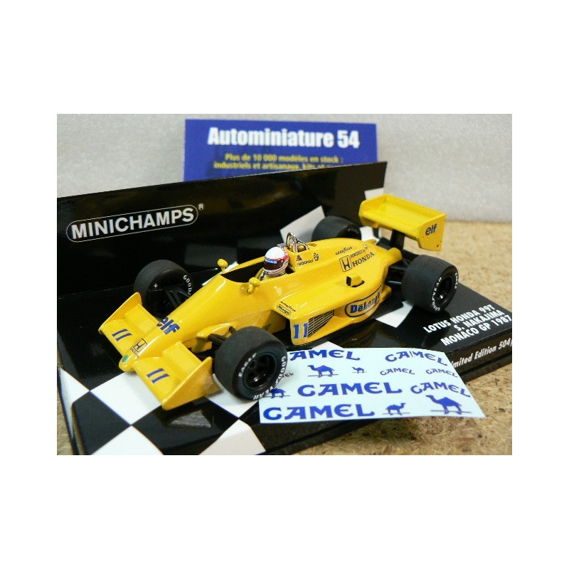 1987 Lotus  99T S. Nakajima n°11 Monaco GP 400870011 Minichamps