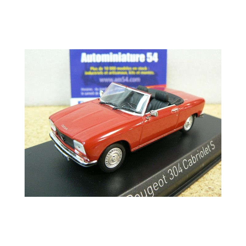 473412/ Miniature Vehicle Red Scale 1: 43 Norev/  / Peugeot 304/ cabriolet S 1973