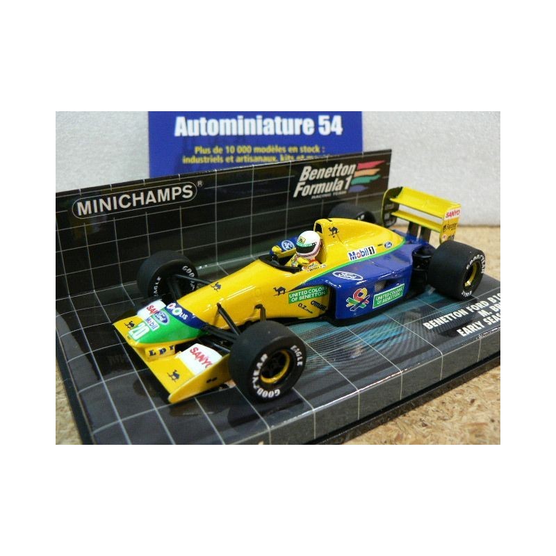 1992 Benetton Ford B191B M. Brundle Early season n°20 400920120 Minichamps